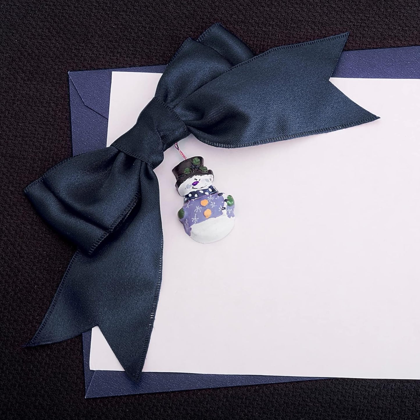 LIUYAXI Navy Blue Double Faced Satin Ribbon, 1/8" X Continuous 100 Yards, Thin Ribbons Perfect for Gift Wrapping Wedding Invitation Card Hair Bows Tag Floral Arrangement DIY Craft