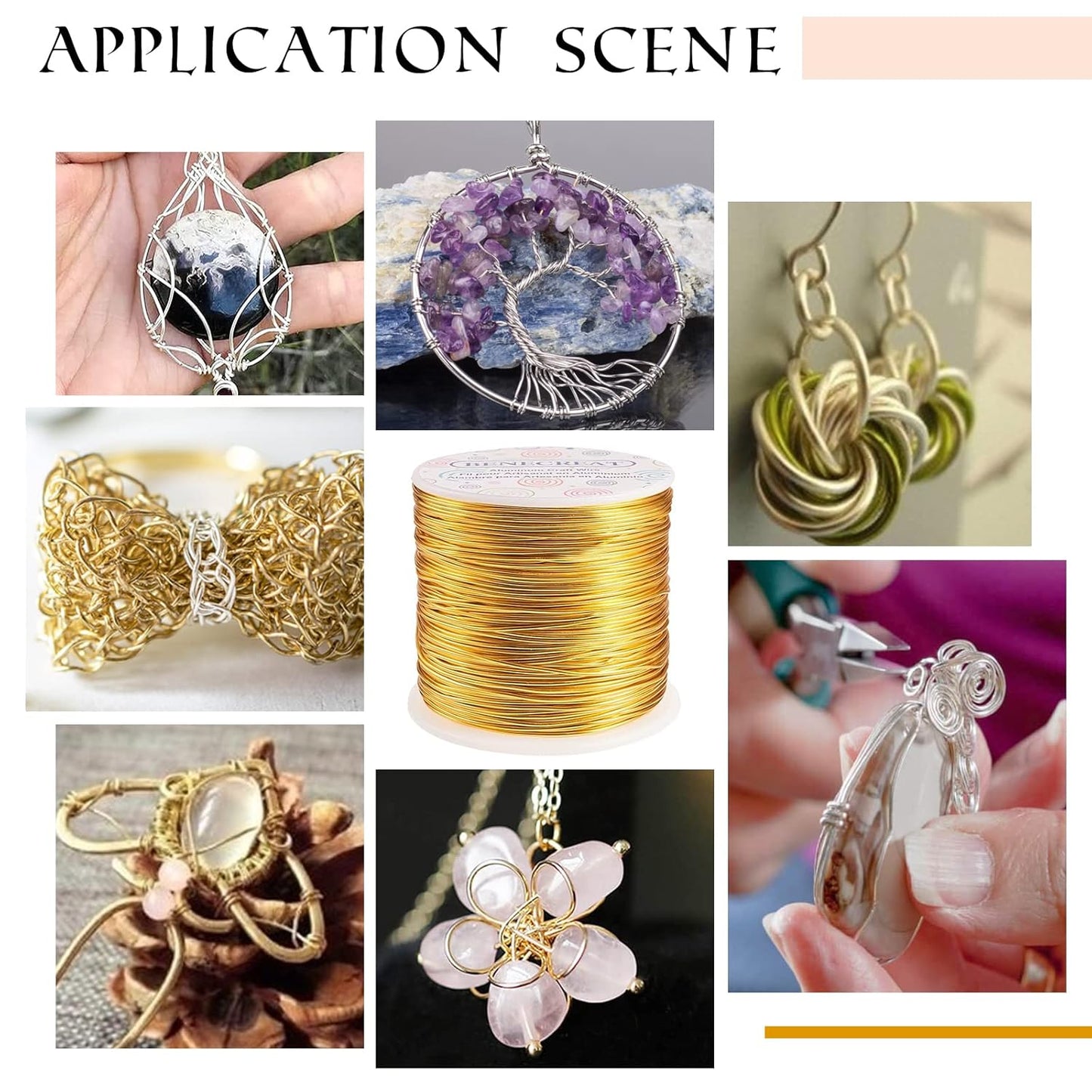 BENECREAT 12 Gauge Jewelry Craft Aluminum Wire 100 Feet Bendable Metal Sculpting Wire for Craft Floral Model Skeleton Making (Blue, 2mm)