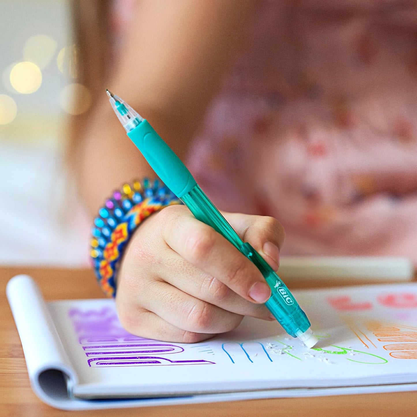 BIC Velocity Colored Lead Mechanical Pencils, Assorted Colors, 6-Pack, Colored Pencils for Classrooms and School Supplies