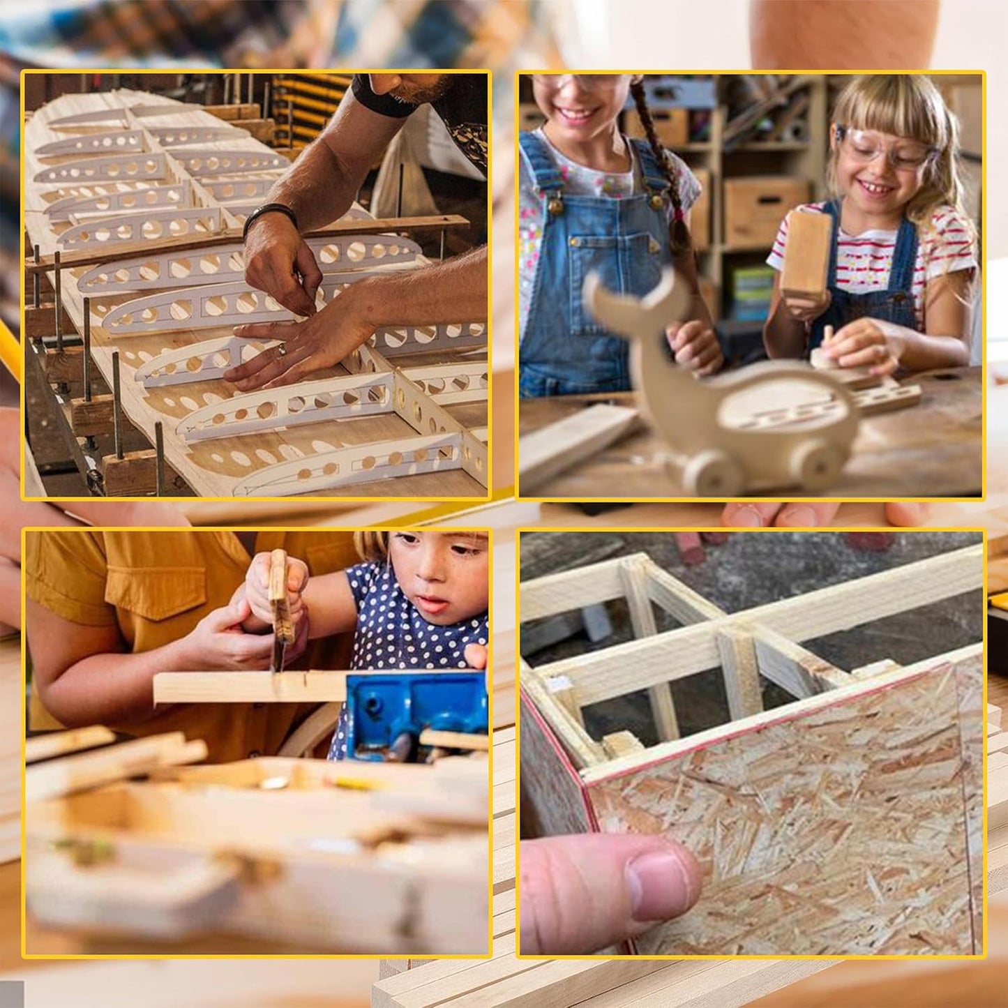 60Pcs Wood Square Dowel Rods 1/2 x 1/2 x 12 inch,Wood Squares for Crafts,Model Making Balsa Wood (1/2""x12""-60pcs)