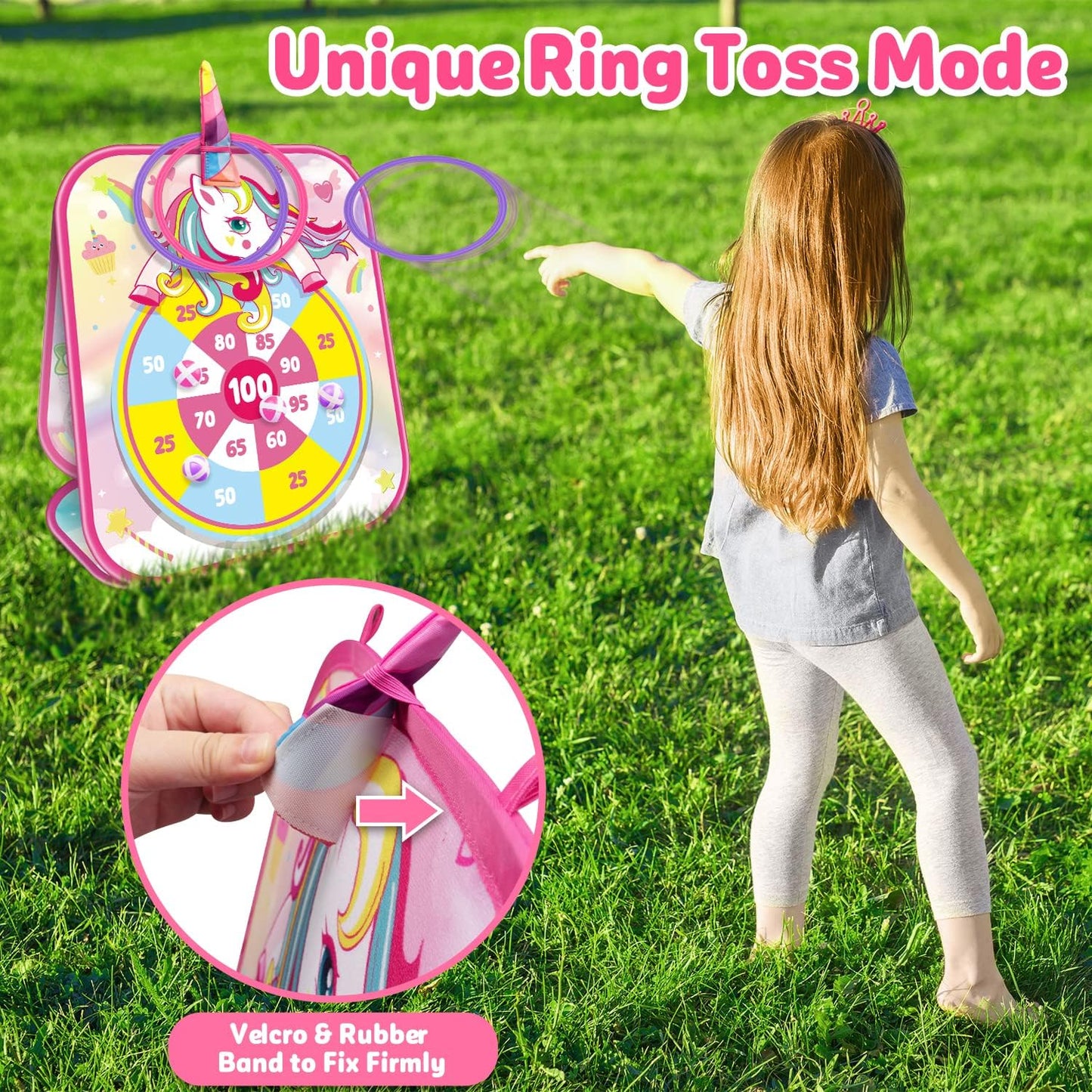 Bean Bag Toss Game for Kids - Cornhole Board Outdoor Toys for Toddlers -Party Activities Carnival Outside Yard Backyard Beach Lawn Games Toy for Kid Boys Girls Age 3 4 5 6 7 8 Year Old Birthday Gifts