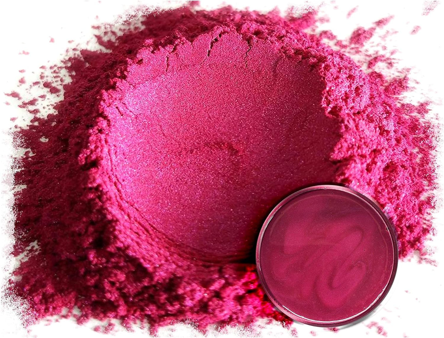 Eye Candy Pigments Premium Red Mica Powder - Ube Red (50gr) - for Epoxy, Resin, Soap, Paint, Woodworking, Acrylic Pouring, Bath Bombs, Fishing Lures - DIY Arts and Crafts Additive