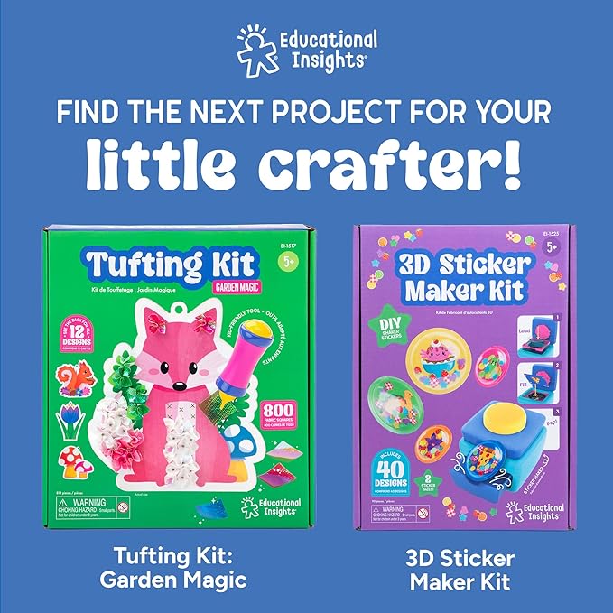 Educational Insights Squeegee Art Kit - Painting Kit for Kids, Children's Painting Kits, Screen Free Activites & DIY Projects, Mess-Free Art Kits for Kids, Boys & Girls Ages 5+