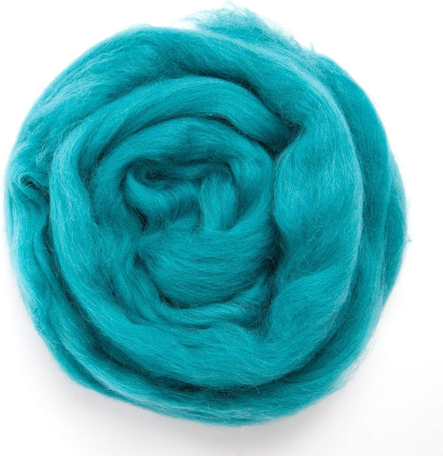 Desert Breeze Distributing 100% Natural Merino Wool Roving - Premium Combed Top Merino Roving Wool - Tapestry, Spinning, Wet Felting & Needle Felting Supplies - 21.5 Micron - 1 oz, Color Seafoam Green