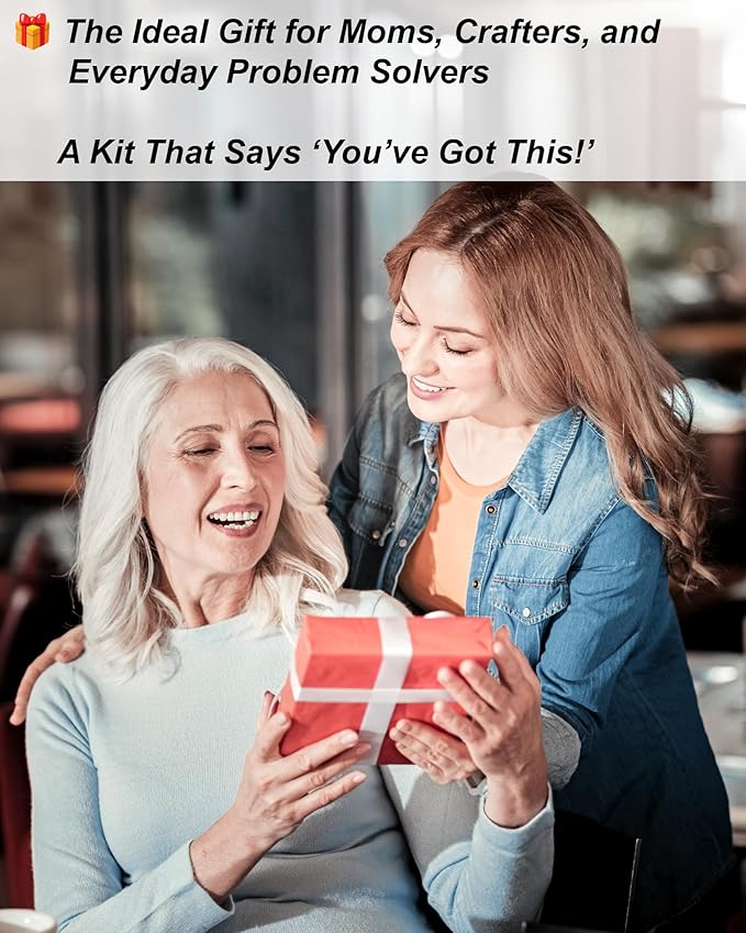 Easy-to-Use Pink Sewing Kit - Christmas Gifts for Girls, Teens, Moms & Kids - Beginner Hand Sewing Kit for Clothing Repairs. Includes 30 Needles, Thread, and All Essential Supplies for Small Fixes