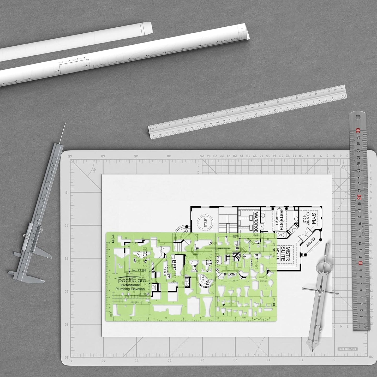 Pacific Arc Professional Plumbing Elevation Template Guide