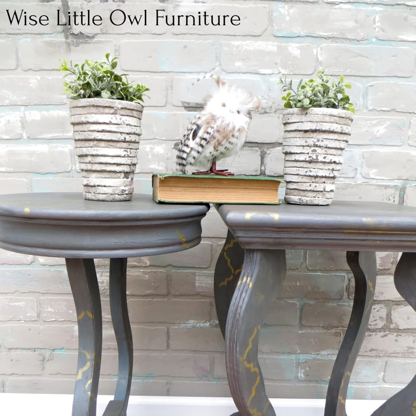 Dixie Belle Paint Company Chalk Finish Furniture Paint - Mason Dixon Gray (16oz) - Matte Charcoal Gray Chic Chalk Mineral DIY Furniture Paint