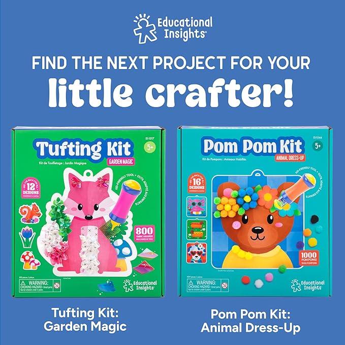 Educational Insights 3D Sticker Maker Kit - Craft Kit for Kids, Mess Free Activity, Make Your Own Sticker Machine, DIY Puffy Stickers for Kids, Creative Gifts, Boys & Girls Ages 5+