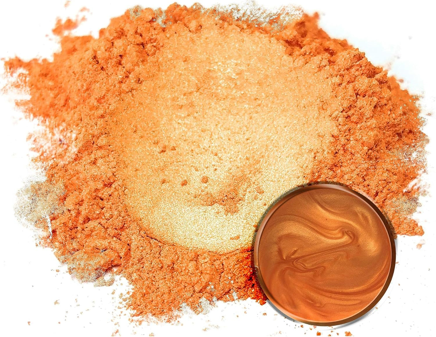 Eye Candy Pigments Premium Orange Mica Powder - Fire Orange (50gr) - for Epoxy, Resin, Soap, Paint, Woodworking, Acrylic Pouring, Bath Bombs, Fishing Lures - DIY Arts and Crafts Additive