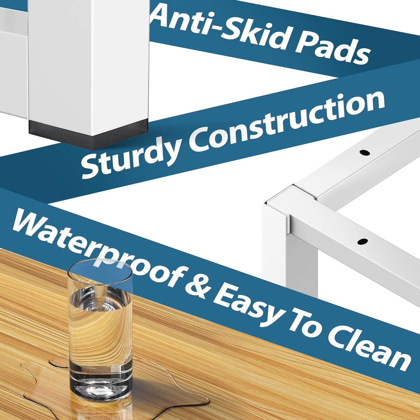 SHW Mission 32-Inch Home Office Computer Desk, Oak