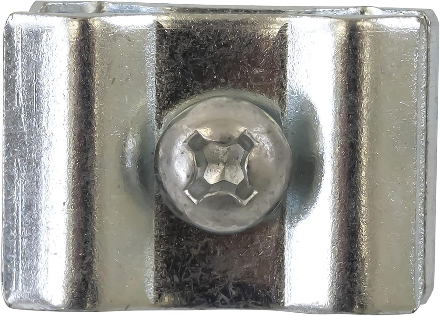 Gridwall Joining Clip Connectors for Grid Panels, Powder-Coated or Chrome Plated Steel (Quantity 10) (10, Chrome)