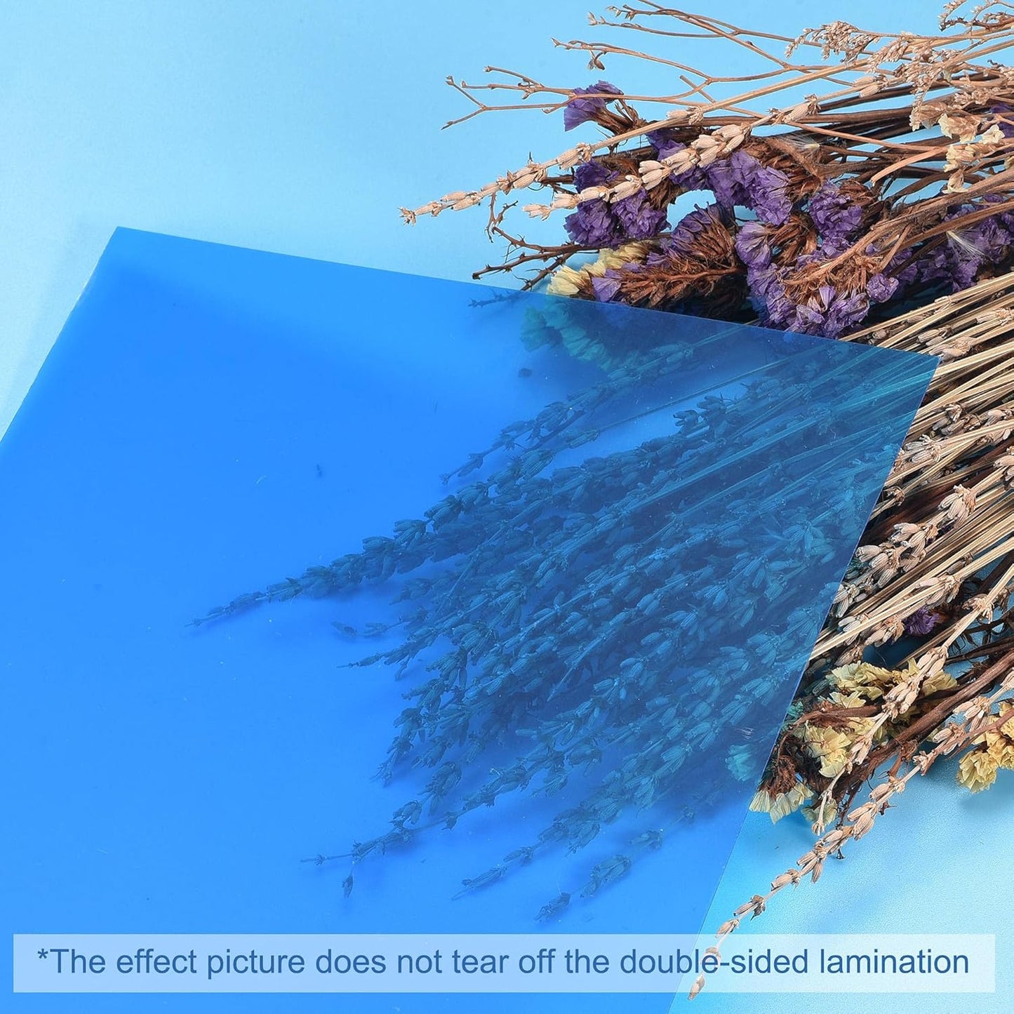 uxcell 4Pcs A4 Gel Light Lighting Filter Overlay Transparent Color Correction Plastic Vinyl PVC Sheets Photography Television Blue,0.3mm