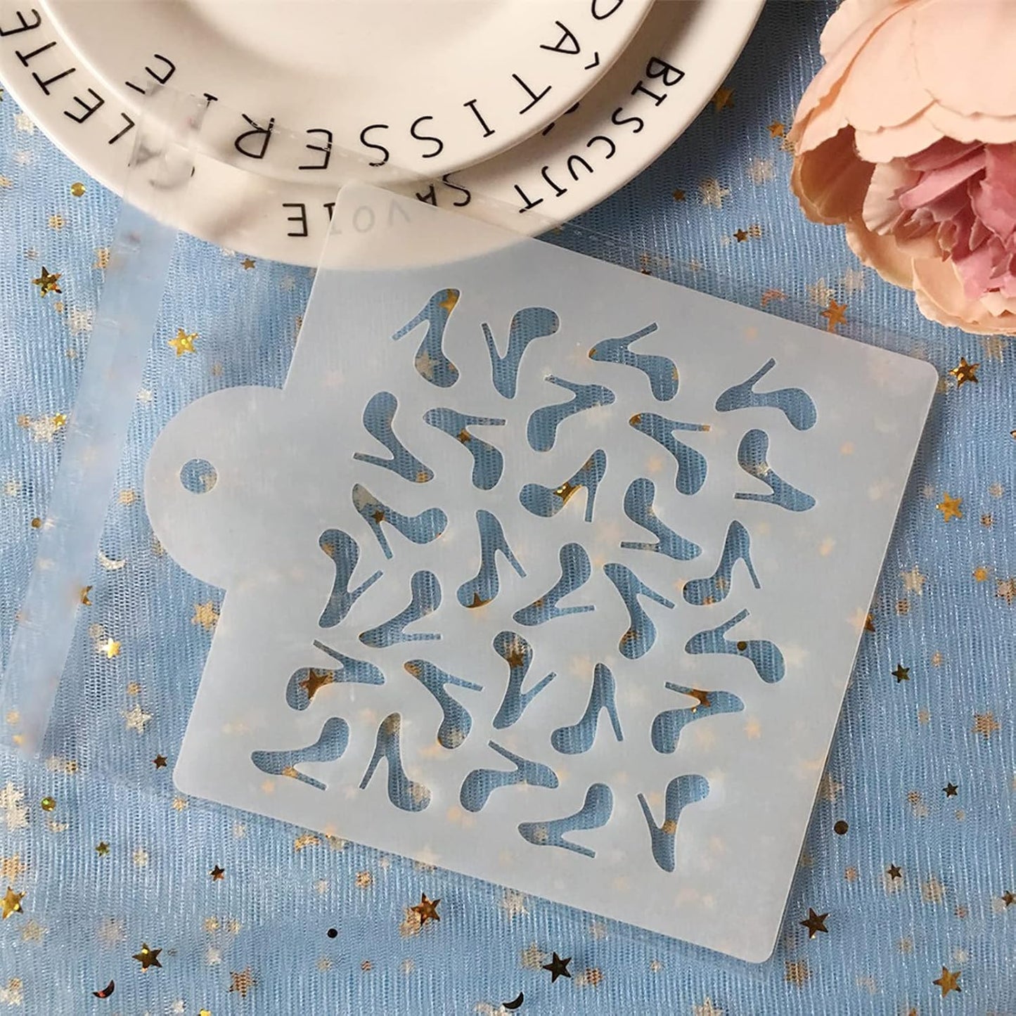 HOIGON 50 PCS 7.4 Mil Mylar Stencil Sheets,12 x 12 Inch Blank Clear Stencil Templates, Mylar Sheets for Arts, Crafts, Make Your Own Stencils