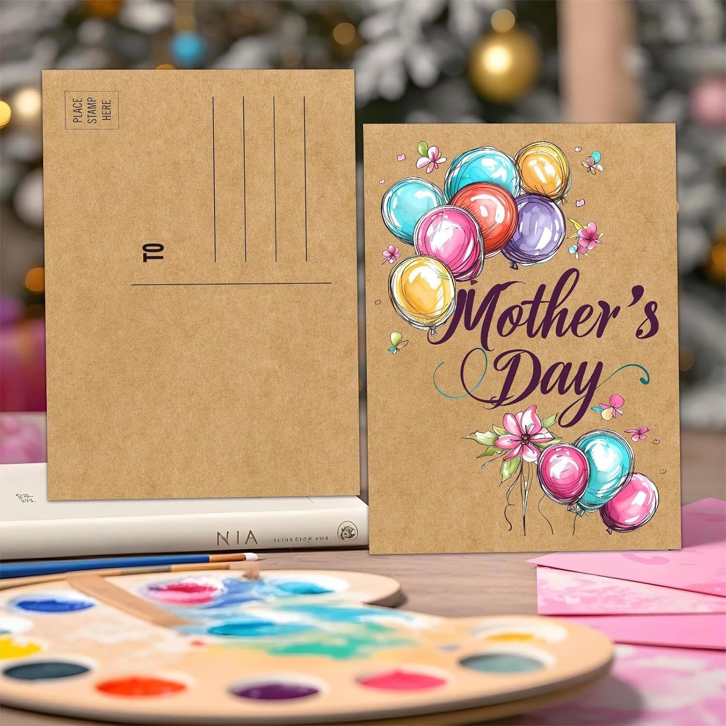 Kraft 4x6 Blank Postcards for Mailing, Brown Cardstock Paper, Thick Cardstock, Ideal for Greeting Cards, Thank You, Invitations & DIY Projects