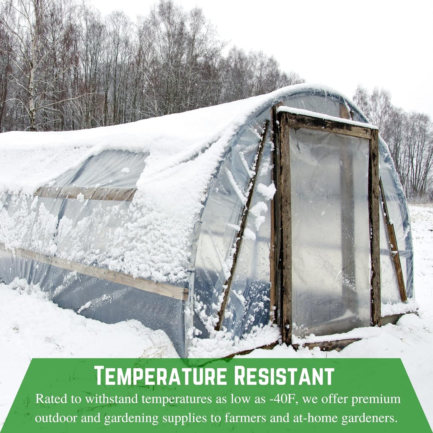 Farm Plastic Supply - Clear Vinyl Sheeting - 15 Mil - (4'6" x 50') - Vinyl Plastic Sheeting, Clear Vinyl Sheet for Storm Windows, Covering, Protection, Tablecloth Protector