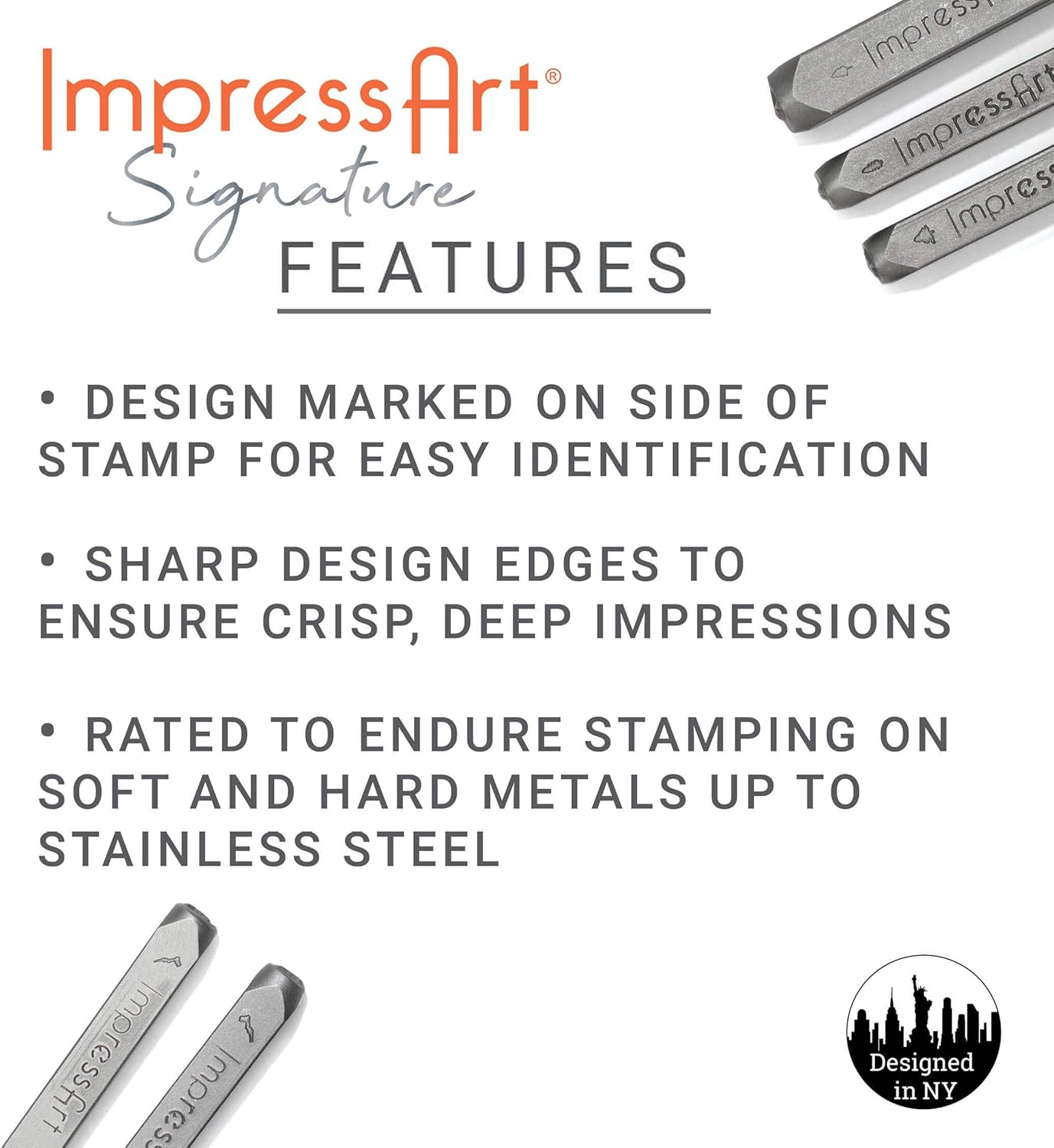 ImpressArt - Sun Metal Stamp, Nature Steel Punch for Unique Designs, Crafts & DIY Projects (6mm)