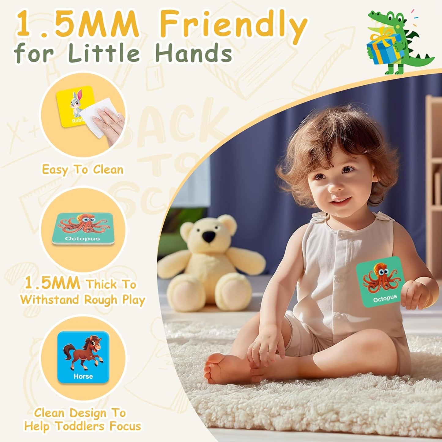 72 PCS Animals Memory Matching Game for Kids, Animal Theme Memory Game for Toddlers, Memory Cards Concentration Game for Ages 3 and Up