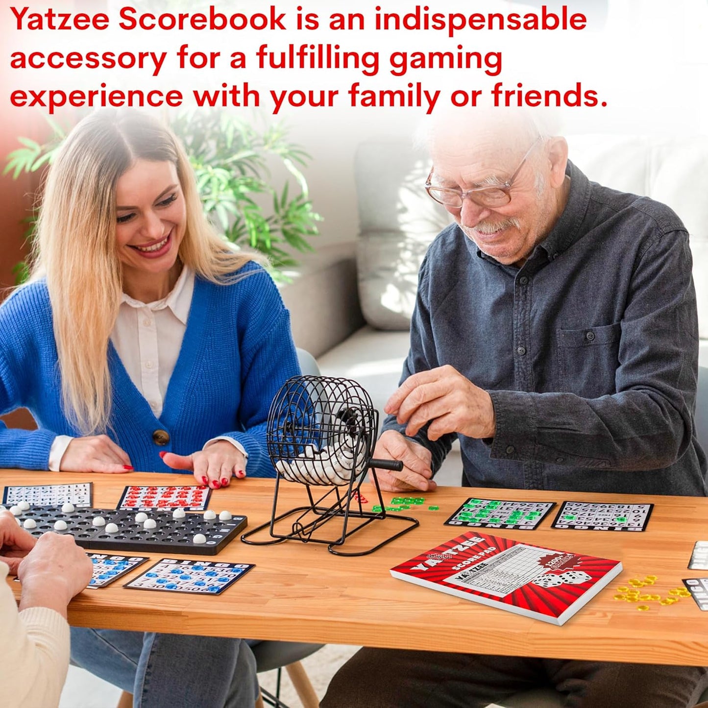 Score Pads for Yahtzee with Tear Off Pages: 6X9, 100 Sturdy Score Sheets, Large Print, Lay-Flat Design, Compatible with Yardzee & Yahtzee Games