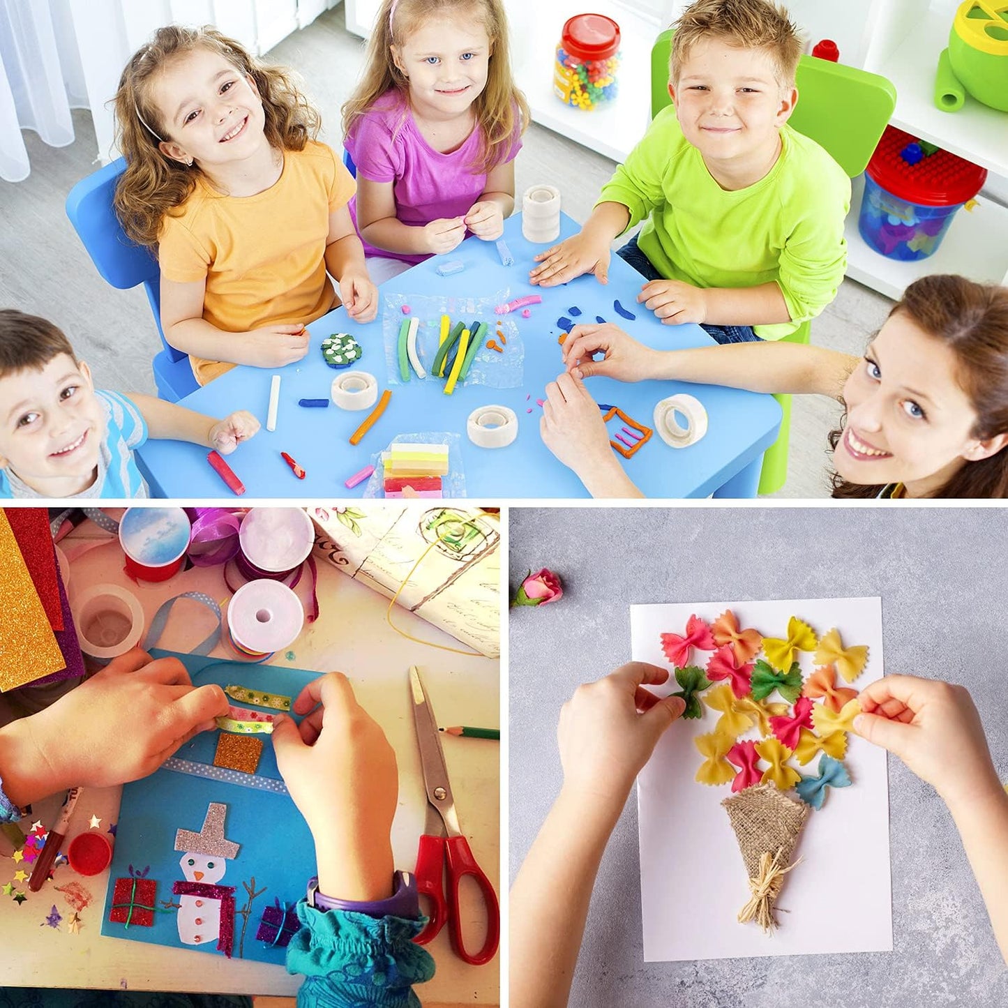 UPINS 6000 Pcs Balloon Glue Removable Adhesive Tape Double Sided Point Dots, 60 Rolls