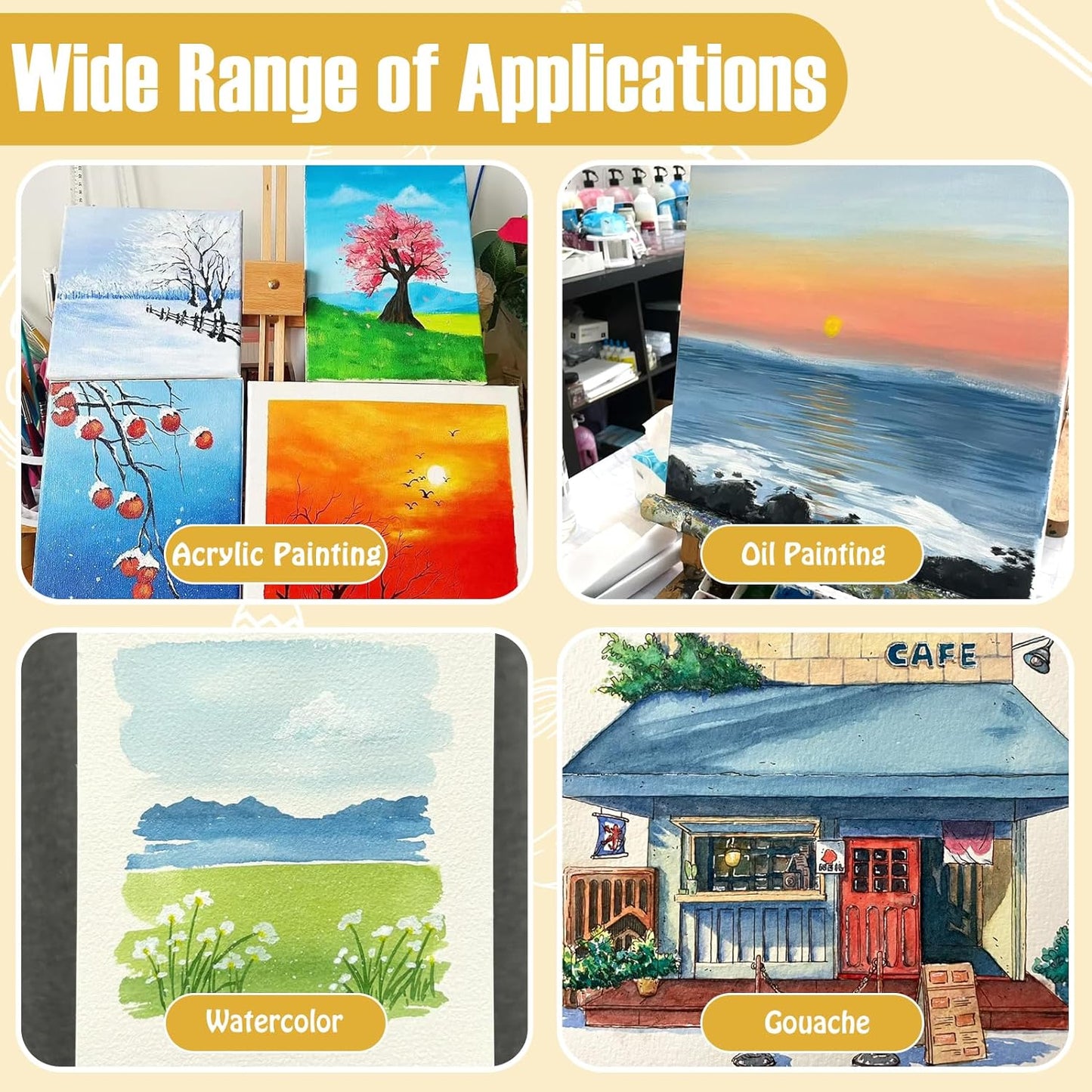 Gloss Varnish for Acrylic Painting, 100ml Clear Acrylic Varnish Gloss Keeps Paintings from Yellowing, Cracking, Maintains Permanent Color