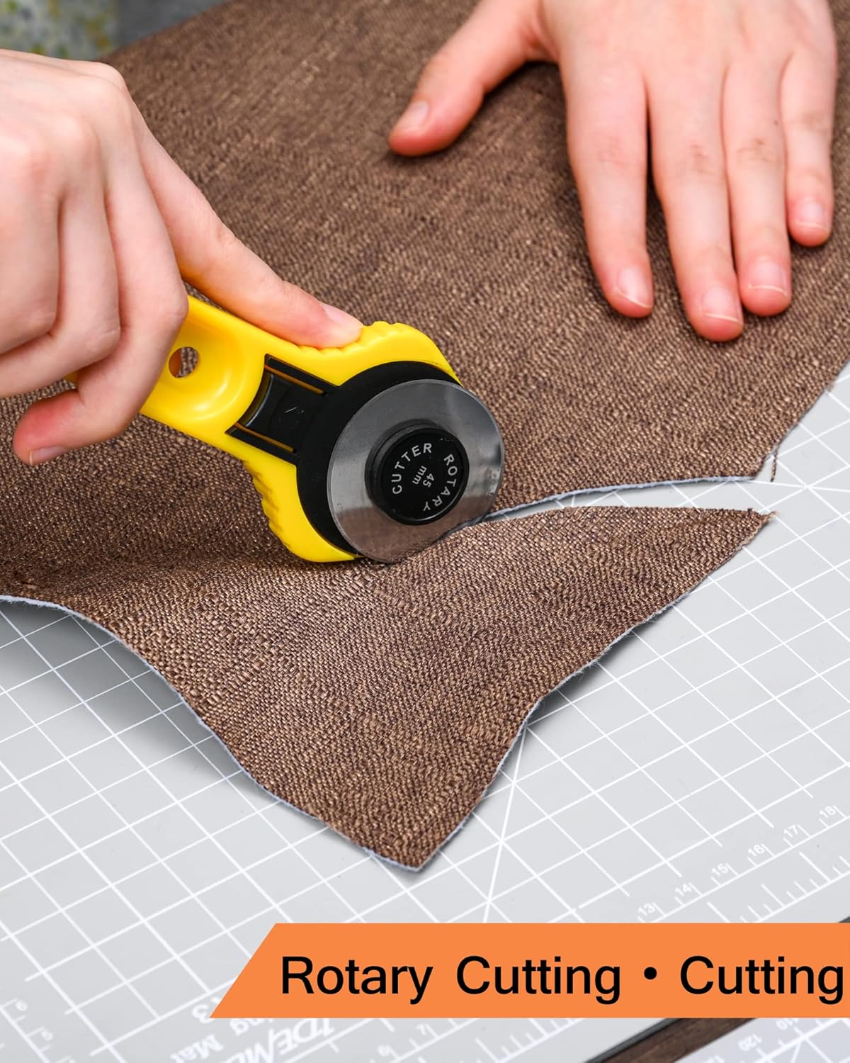 Density-upgraded 9"x12" Self Healing Cutting Mat, Idemeet Rotary Sewing Mat for Crafts, 5-Ply Blade Table Protector Cut Board for Fabric Leather Cutting Quilting Modeling Hobby Project, A4, Gray