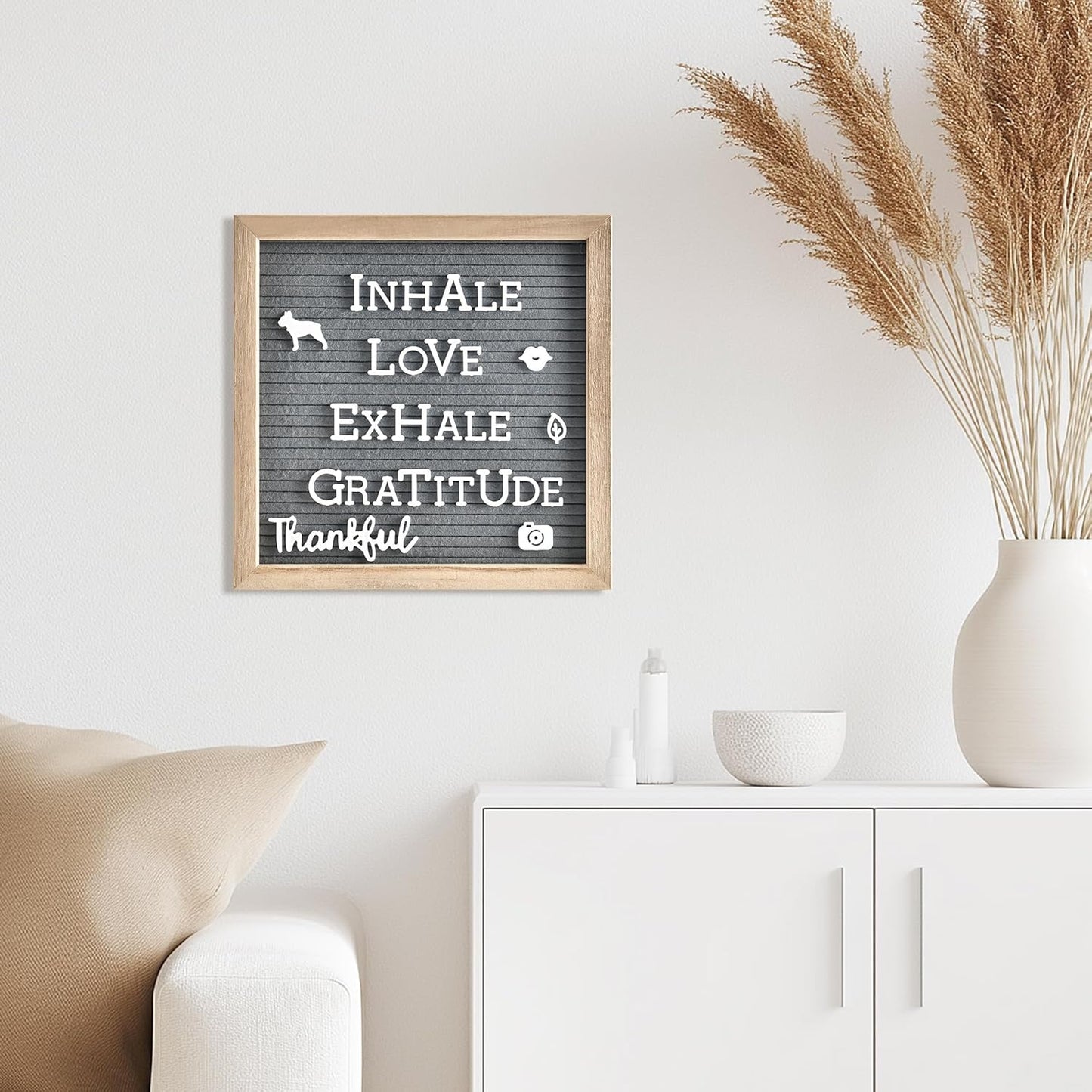 Pre-Cut Letters for Felt Letter Board, 736 Pieces Including Characters, Numbers, Symbols, Daily Words Cursive Letters with Sorting Tray for Changeable Plastic Message Boards (Black)