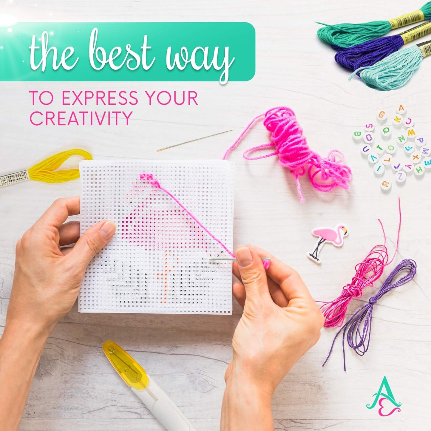 Athena’s Elements Embroidery Floss | Rainbow Thread for Embroidery, Cross Stitch Thread, Customized Independent Packaging(100 Colors)(Mermaid Color Palettes)