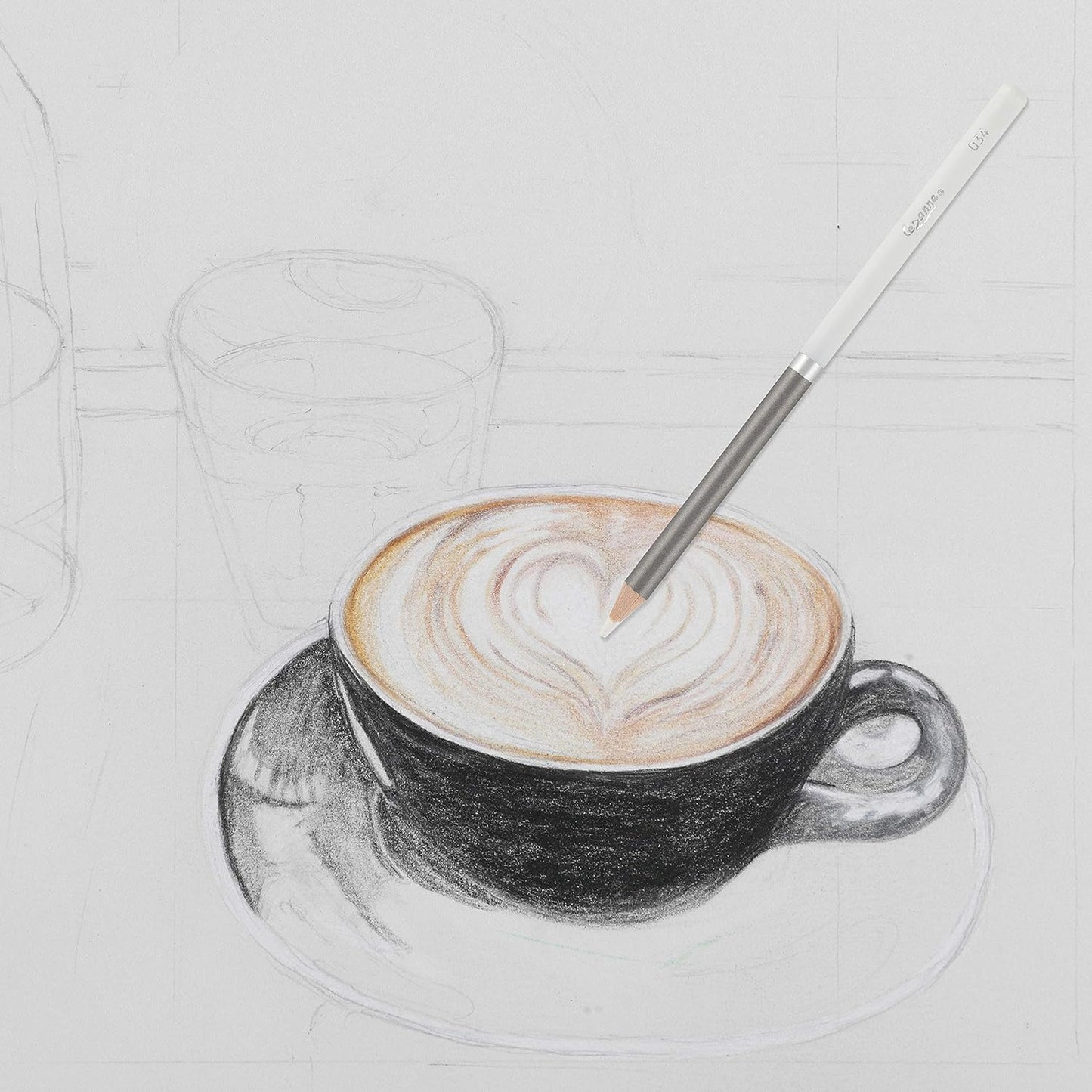 Creative Mark Cezanne Premium Colored Pencils Black Set of 12 - Highly-Pigmented Coloring Pencils for Drawing, Blending, Coloring, and More