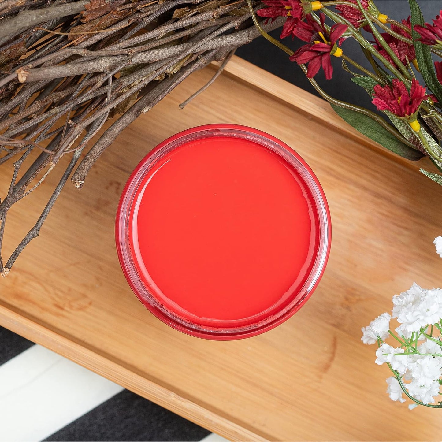 Dixie Belle Paint Company Chalk Finish Furniture Paint - Honky Tonk Red (8oz) - Matte True Red Chic Chalk Mineral DIY Furniture Paint