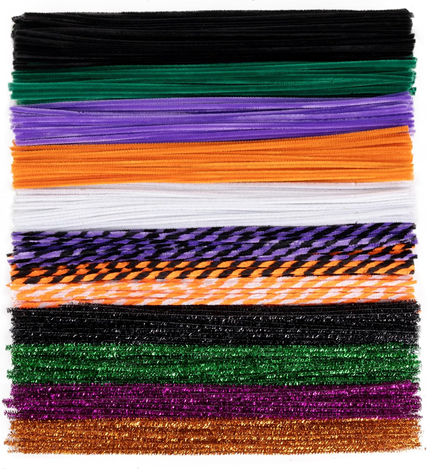Caydo 500 Pieces Halloween Twist Pipe Cleaners with 100pcs Eyes, Chenille Stems, Pipe Cleaner Crafts for DIY Art and Craft Projects Creative Gift Party Decorations