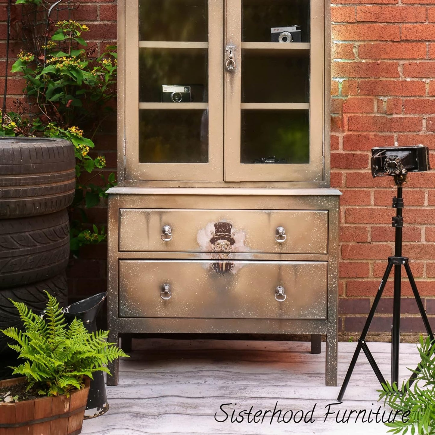 Dixie Belle Paint Company Chalk Finish Furniture Paint - Putty (4oz) - Matte Muted Taupe Chic Chalk Mineral DIY Furniture Paint