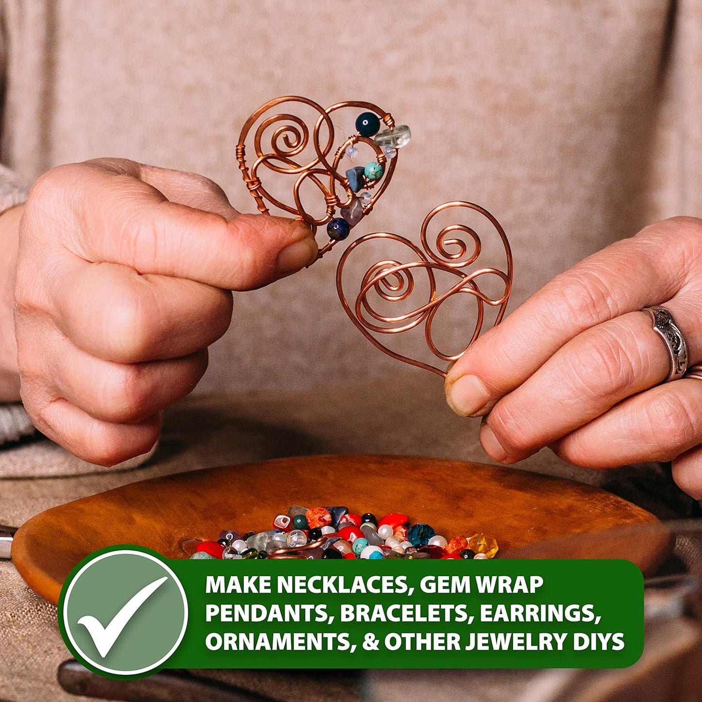 Mandala Crafts 18 Gauge Anodized Aluminum Craft Wire for Jewelry Making - 450 FT Colored Flexible Rose Gold Combo Wire - Bendable for Bonsai Armature Crafting Sculpting