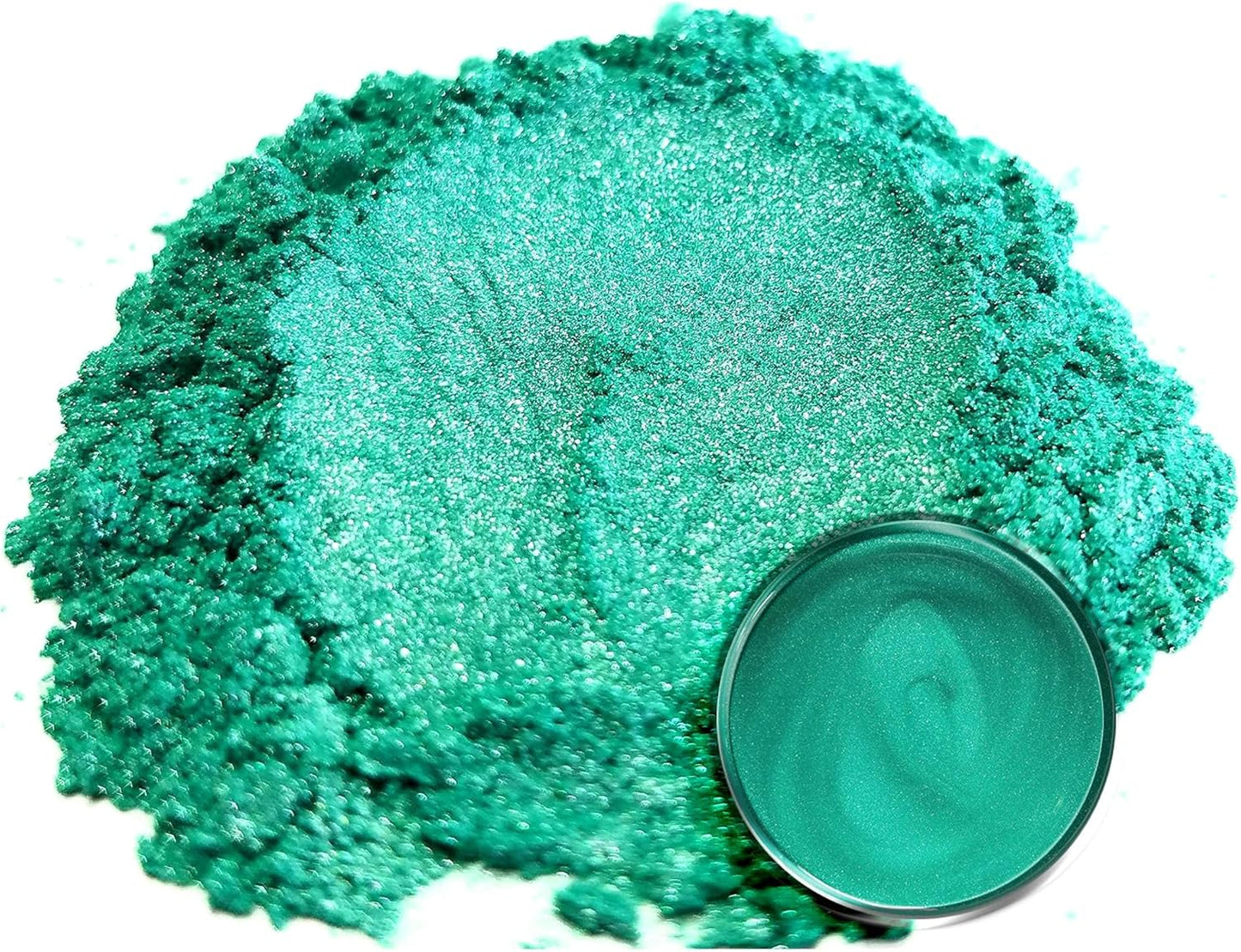 Eye Candy Pigments Premium Green Mica Powder - Wasabi Green (50gr) - for Epoxy, Resin, Soap, Paint, Woodworking, Acrylic Pouring, Bath Bombs, Fishing Lures - DIY Arts and Crafts Additive