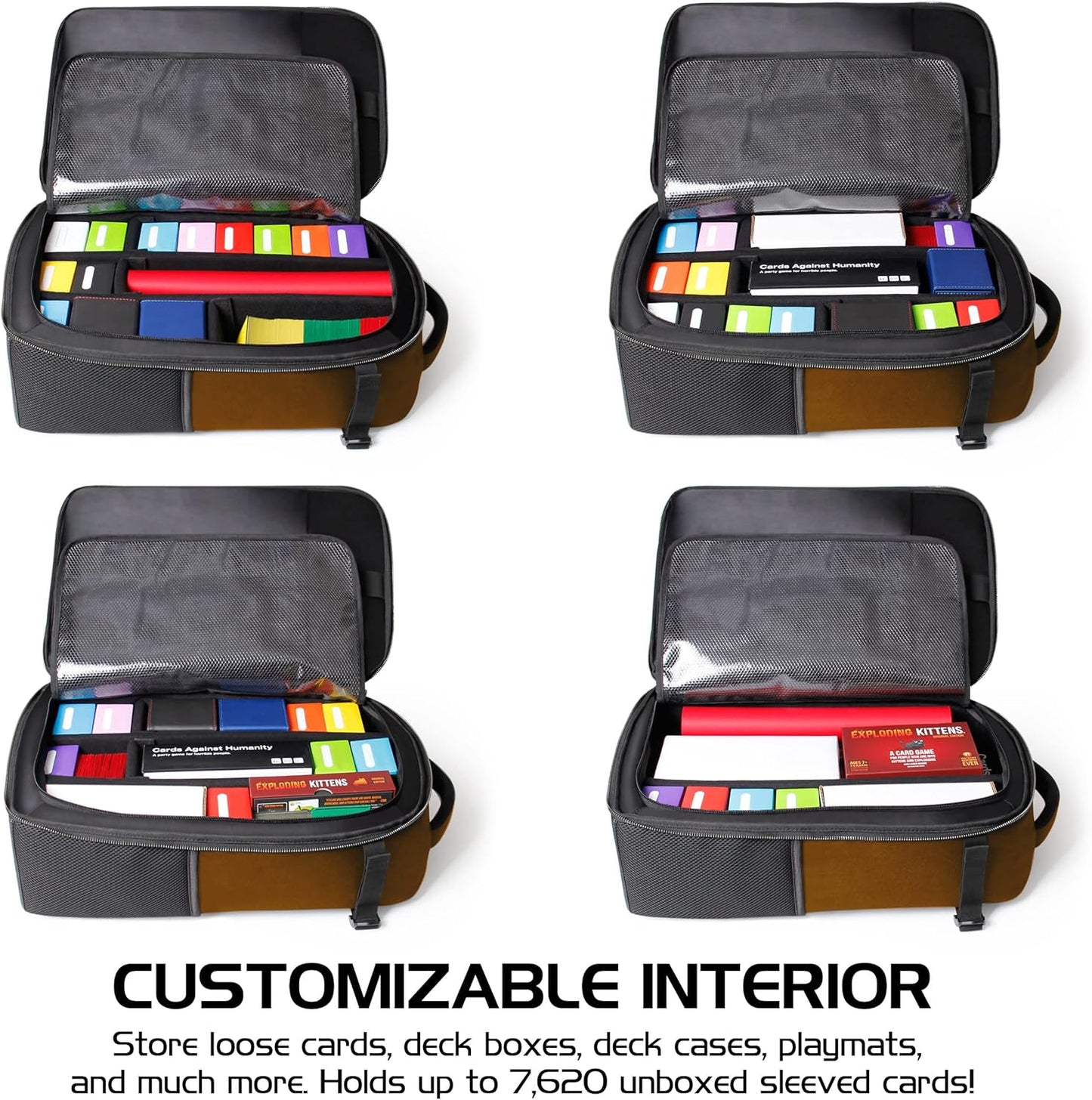 ENHANCE MTG Backpack TCG Card Storage - TCG Backpack for Deck Boxes, Sleeved Cards, Playmats, MTG Accessories