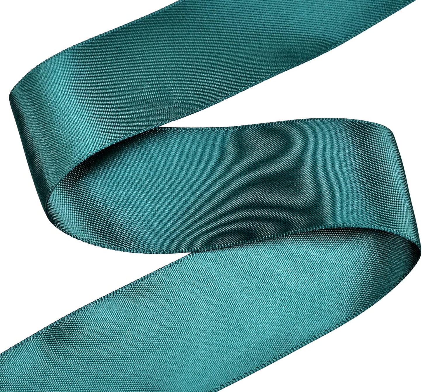 YAMA Double Face Satin Ribbon - 2 Inch 25 Yards for Gift Wrapping Ribbons Roll, Teal