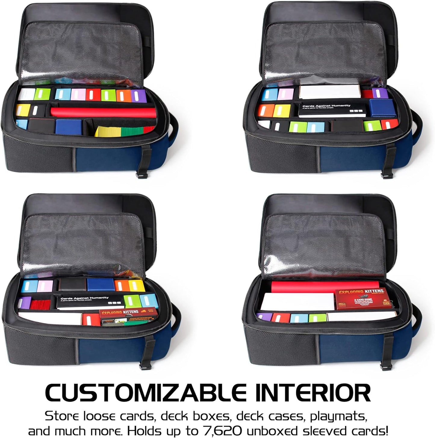 ENHANCE MTG Backpack TCG Card Storage - TCG Backpack for Deck Boxes, Sleeved Cards, Playmats, MTG Accessories