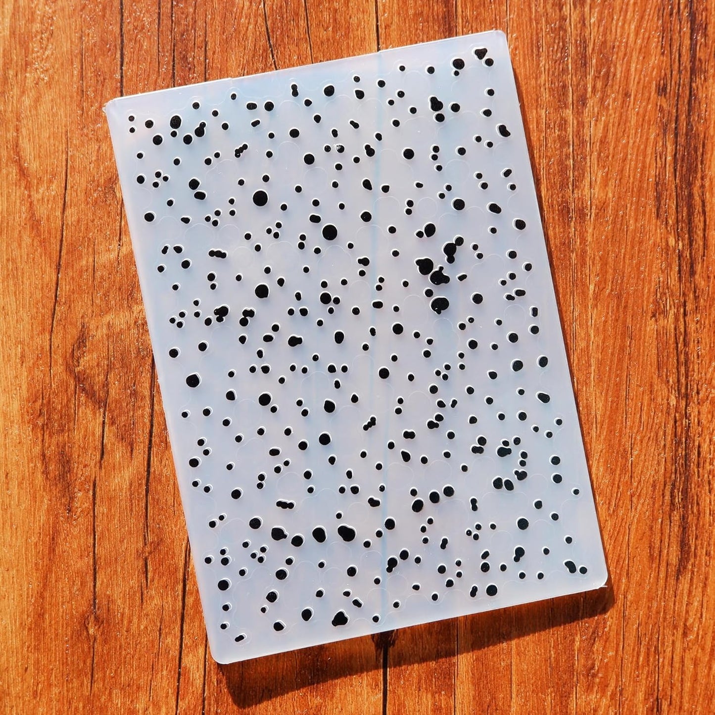 Arbuya Christmas Plastic Embossing Folders for Card Making Snowfall Texture Embossing Folder Templates for Scrapbooking Paper Crafting Home Decoration