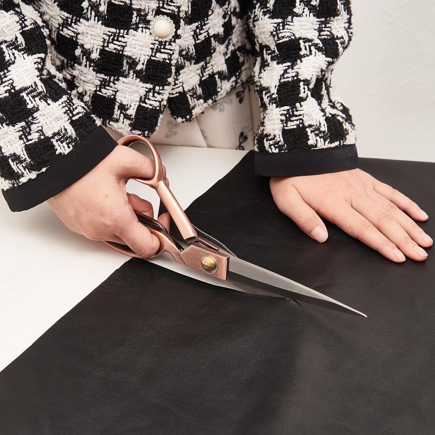 Fabric Scissors Professional 10" Sewing Scissors,Heavy Duty Shears for Fabric,Leather,Raw Materials,Dressingmaking,Upholstery Shears for Dressmakers Students Office Crafting