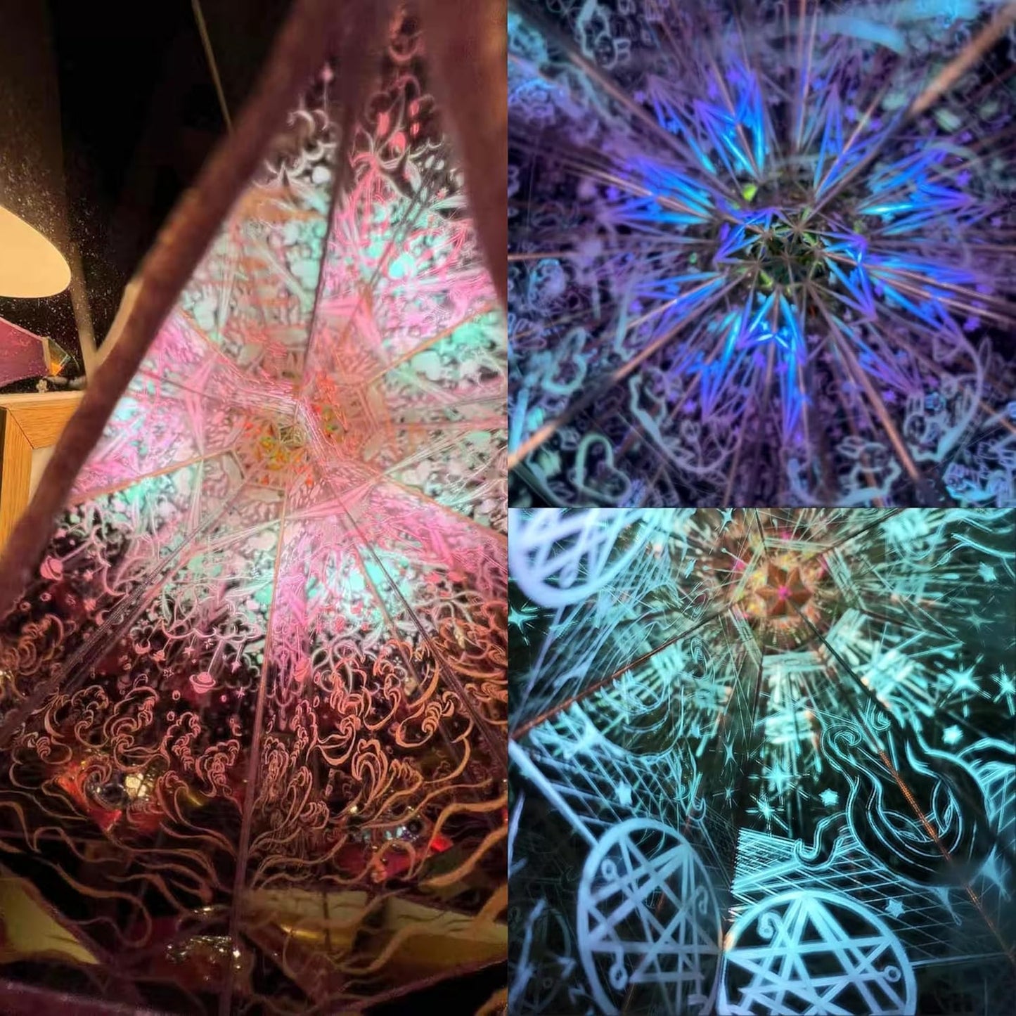 DIY Kaleidoscope Sun Catcher Kaleidoscope kit Mini Cube Prism Kaleidoscope for Adults Parent-Child Handmade Activity Couple Girlfriend Holiday Surprise Birthday DIY Gift