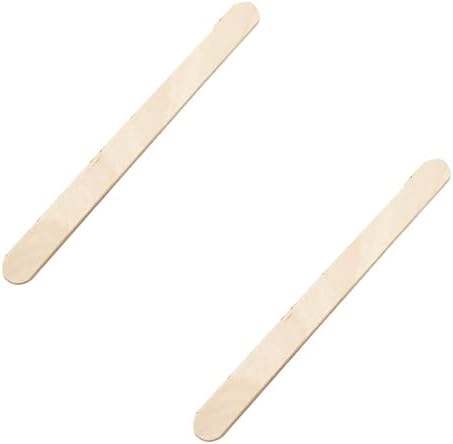 50PCS DIY Craft Sticks Ice Cream Sticks Natural Wooden Ice Cream Sticks 4.5 inches Long Snack Sticks Ice Cream Sticks Popsicle Sticks for Dessert Making Classroom Projects