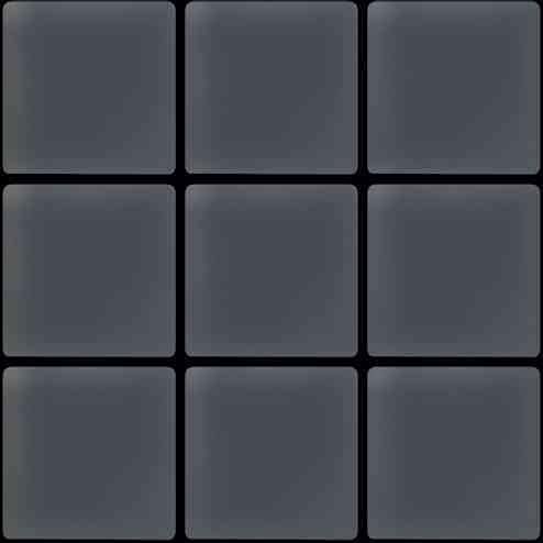 1"x1" Dark Gray Matte Finished Glass Mosaic Tile (9.67 Sq ft- Box of 10 Sheets)