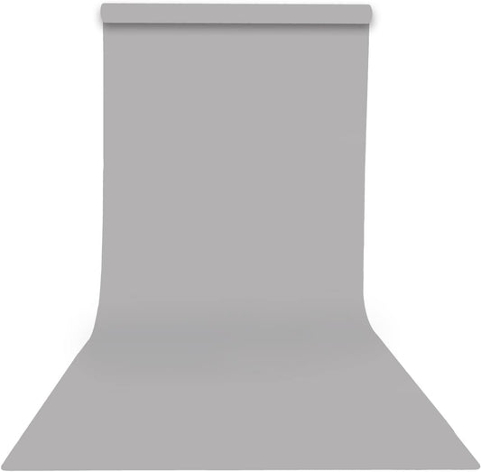 Yizhily Seamless Photogrphy Background Paper, Paper Backdrop Roll for Photoshoot, 53" x16', Pursuit Grey