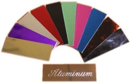 Custom Personalized Name Plates, Solid Brass Engraved Plaque, Aluminum Fantasy Sport Plates Engraved/Etched, Identification Tag with Adhesive, Holes for Mounting 2”x4”/2”x6”/3”x6”