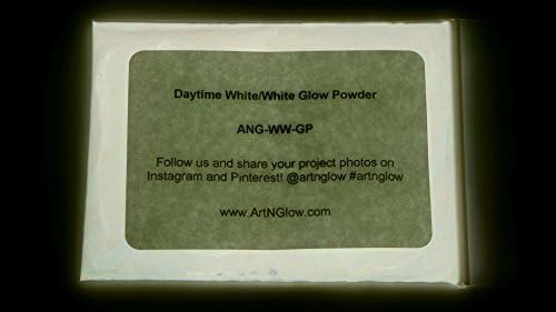 Glow in The Dark Pigment Powder - Neutral and Fluorescent Color for Art Painting, Fine Art, Nail Art Paint, and DIY Crafts - Long Lasting, 10+ Color Options - Neutral White - (12 Grams/ .42oz)