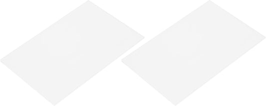 MECCANIXITY 2 Pcs Stained Glass Sheet Mosaic Tile 7.9 Inch x 5.9 Inch White Stained Glass Sheets for Crafts DIY Art Project