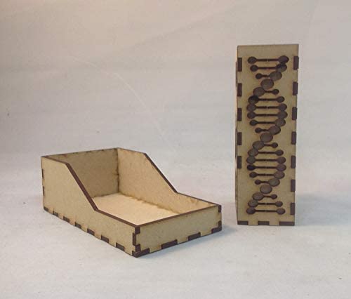 Raptor Mini Dice Tower v1 Green Acrylic Window Laser Cut MDF Unique Gift