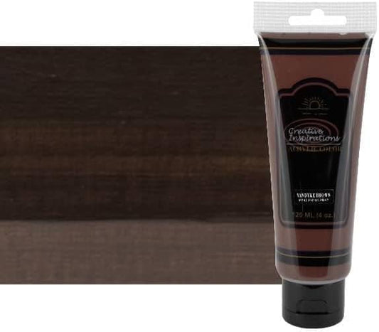 Creative Inspirations Acrylic Paint - Vandyke Brown - 120 mL Tube - Smooth & Creamy Consistency, Vibrant Pigmentation, Great Coverage for Artists - Clean Up with Soap & Water