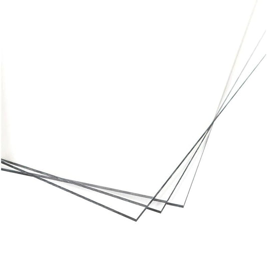 KastLite Colored Acrylic Sheets Nominal 6" x 24" - Plastic Sheet Easy to Cut, Saw, Shape, Laser Cut - Ideal for Arts & Crafts & DIY Projects- Durable, Lightweight, Scratch Resistant - Clear 2 Pack