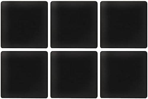 1"x1" Black Matte Finished Glass Mosaic Tile (Sample Swatch- 5"x4")