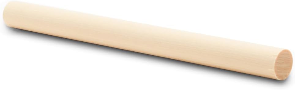 Dowel Rods Wood Sticks Wooden Dowel Rods - 1/2 x 6 Inch Unfinished Hardwood Sticks - for Crafts and DIYers - 25 Pieces by Woodpeckers